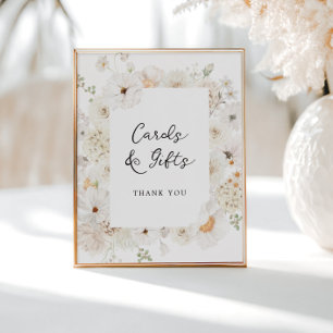 Whitel Blommigt Cards och presentkort Poster