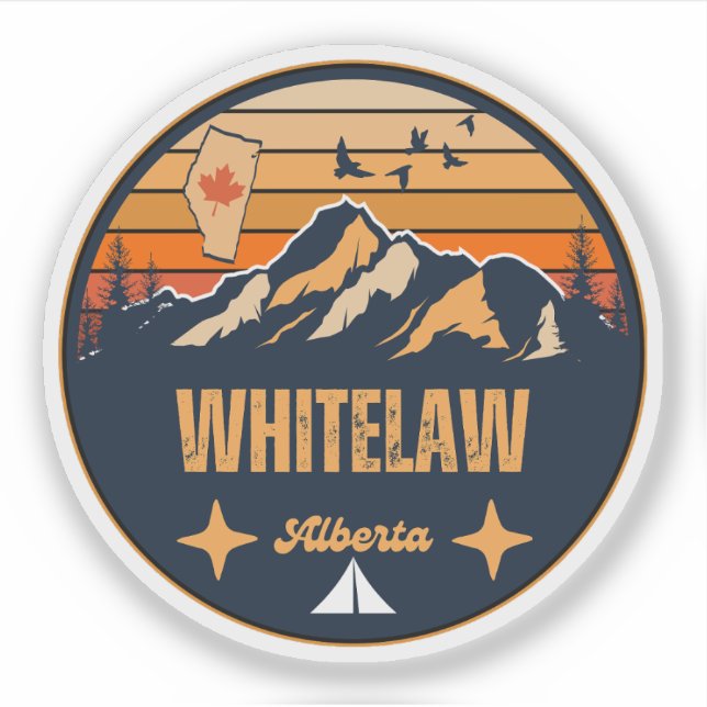 Whitelaw Alberta Klistermärken (Framsida)