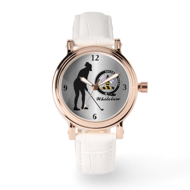 Whitelaw Klan Badge (Hers) Golf Armbandsur (Framsida)