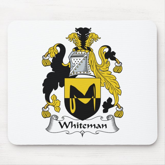 Whiteman familjvapensköld musmatta (Framsidan)