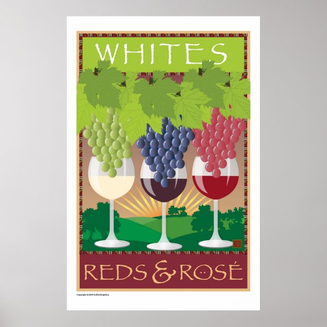 Whites,  och Rosé-Print Poster (Framsidan)