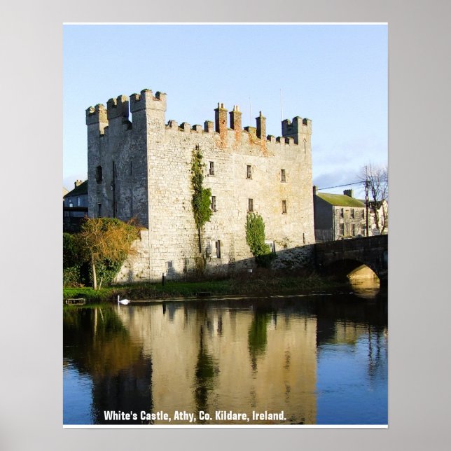 White's slott, Athy, County Kildare, Irland Poster (Framsidan)