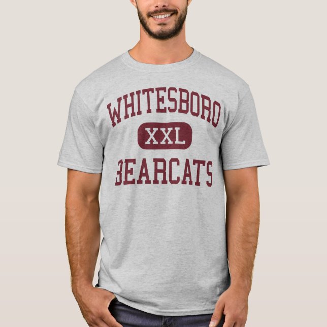 Whitesboro - Bearcats - mittet - Whitesboro Texas T-shirt (Framsida)