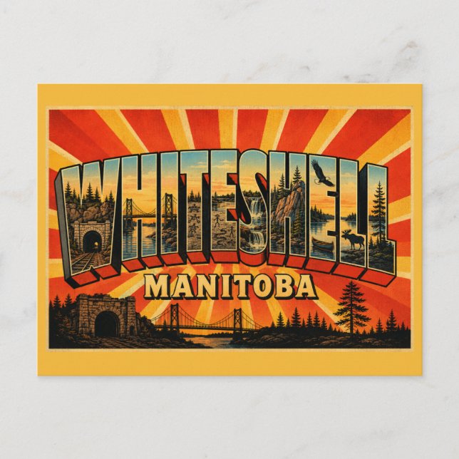 Whiteshell Provincial Park Manitoba Vykort (Framsida)