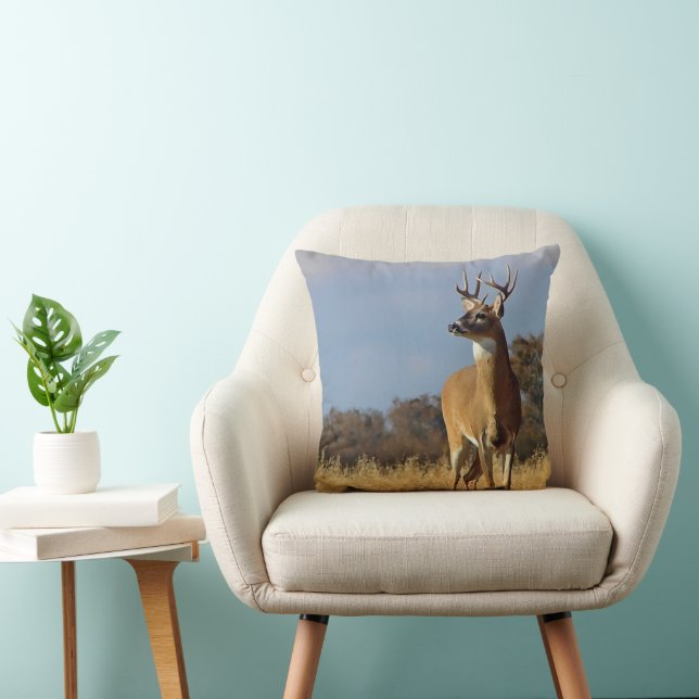 Whitetail Buck Dekorativ kudde (Stol)