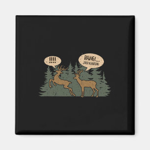 Whitetail Buck Funny Hjort Hunting Season Byng Jus Magnet