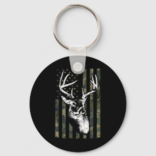 Whitetail Buck Hjort Hunting USA Camouflage Americ Nyckelring