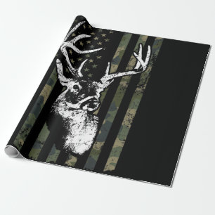 Whitetail Buck Hjort Hunting USA Camouflage Americ Presentpapper