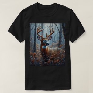 Whitetail Buck i Forest Träd T Shirt