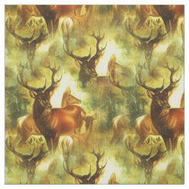 Whitetail Buck och Doe Tyg