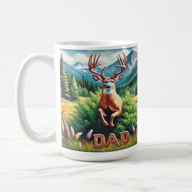 Whitetail Buck Pappa Kaffemugg (Vänster)