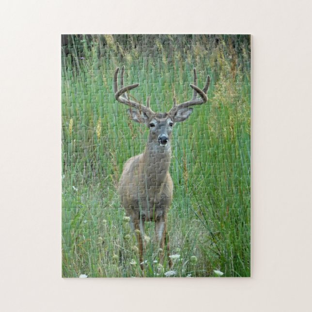 Whitetail Buck Puzzle Pussel (Vertikal)