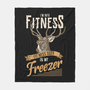 Whitetail Buck Roligt Hjort Jaktsäsong jag är i Fi Fleecefilt