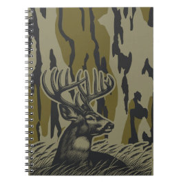 Whitetail Hjort Bottomland Camo Hjort Hunting Camo Anteckningsbok