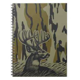 Whitetail Hjort Bottomland Camo Hjort Hunting Camo Anteckningsbok