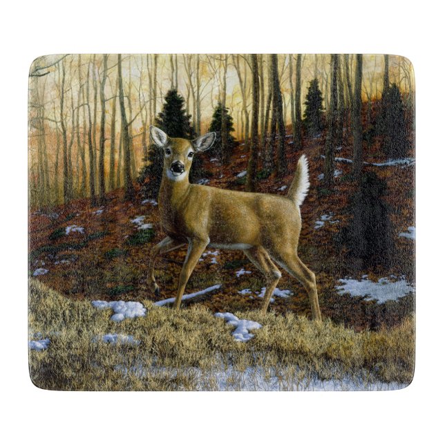 Whitetail Hjort Doe in Autumn Forest (Framsidan)