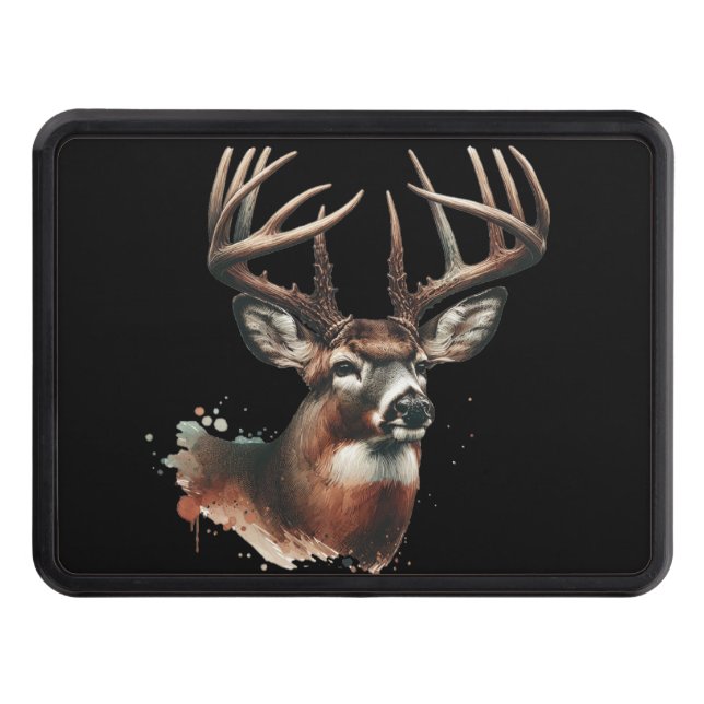 Whitetail Hjort Hunting Dragkroksskydd (Framsidan)