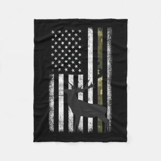 Whitetail Hjort Hunting Elk Buck Camo Americ Fleecefilt