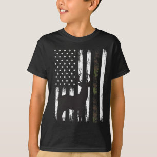 Whitetail Hjort Hunting Gifts Buck Camo Amer T Shirt