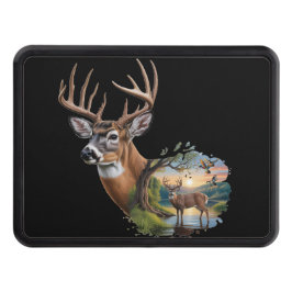 Whitetail Hjort Hunting Hitch Cover, Anka Hunting Dragkroksskydd