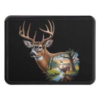 Whitetail Hjort Hunting Hitch Cover, Anka Hunting Dragkroksskydd