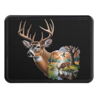 Whitetail Hjort Hunting Hitch Cover, Anka Hunting Dragkroksskydd