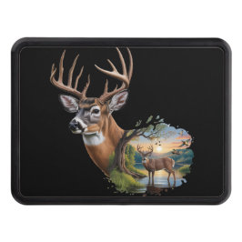 Whitetail Hjort Hunting Hitch Cover, Anka Hunting Dragkroksskydd