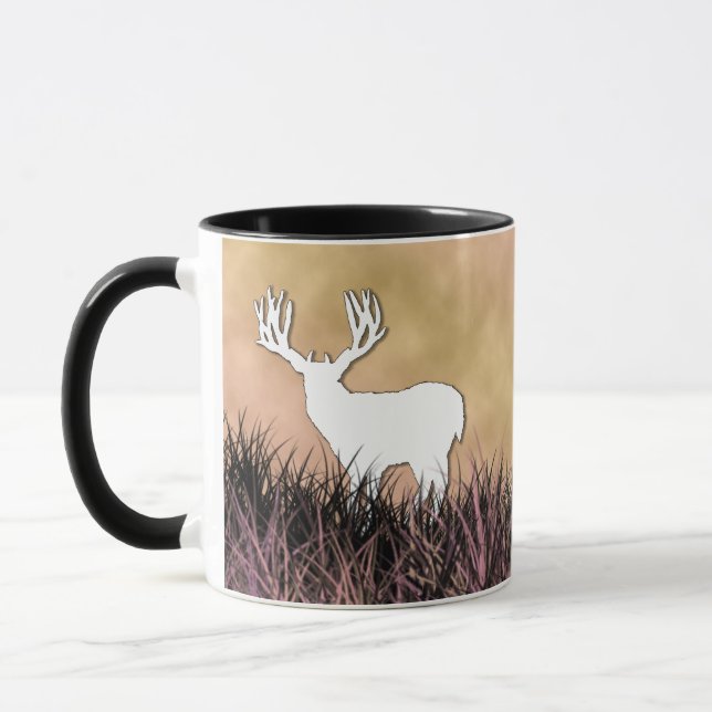 Whitetail Hjort Hunting Mugg (Vänster)