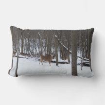 Whitetail Hjort, Lumbar Pillow