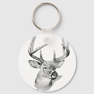 Whitetail Hjort Nyckelring