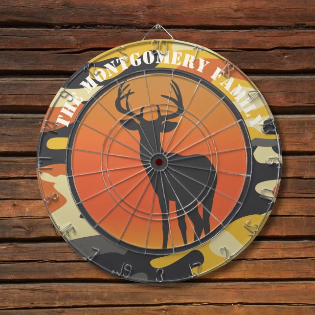 Whitetail Hjort och Camo* Dart Board Darttavla (Skapare uppladdad)