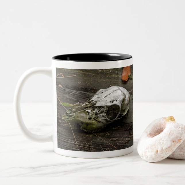 Whitetail Hjort Skull Mugg (Med munk)
