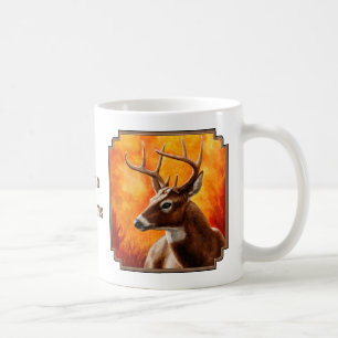 Whitetail Hjort Trophy Buck Head Kaffemugg