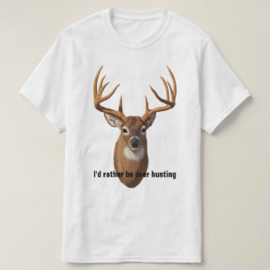 Whitetail Hjort Trophy Buck Head T Shirt