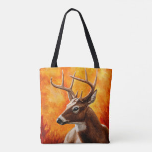 Whitetail Hjort Trophy Buck Head Tygkasse