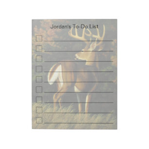 Whitetail Hjort Trophy Buck Hunting Anteckningsblock