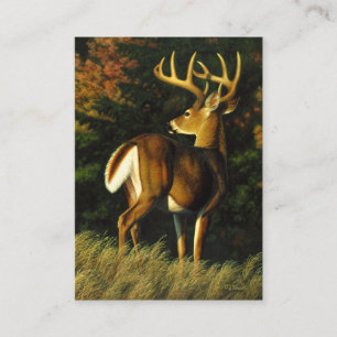Whitetail Hjort Trophy Buck Hunting Visitkort