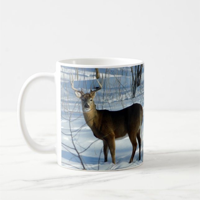 Whitetail Hjort (Winter) Mugg (Vänster)