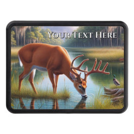 Whitetail Hunt Hjort Lastbil Trailer Hitch Cover Dragkroksskydd