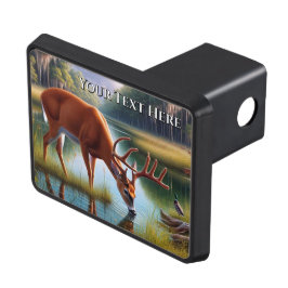 Whitetail Hunt Hjort Lastbil Trailer Hitch Cover Dragkroksskydd