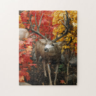 Whitetail i höst pussel