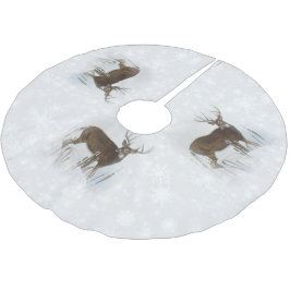 Whitetailhjort Julgransmatta Borstad Polyester
