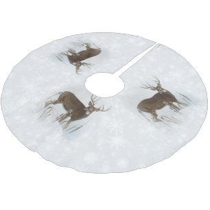 Whitetailhjort Julgransmatta Borstad Polyester