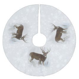 Whitetailhjort Julgransmatta Borstad Polyester