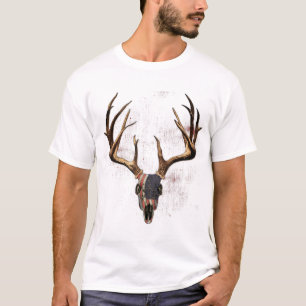 Whitetails Hjort Hunting Americana Flagga Hjort He T Shirt