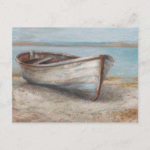 Whitewaschad Boat på Shore Vykort