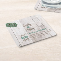 Whitewash Teal Rustic Personlig
