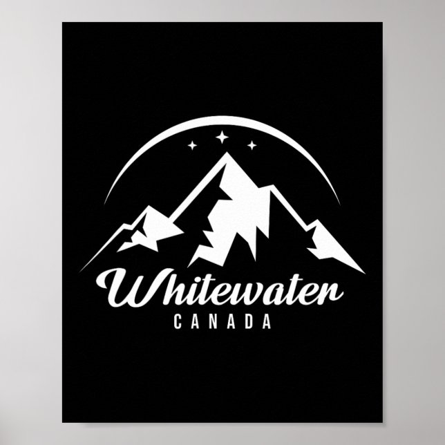Whitewater Canada Ski Resort Skiing Snowboarding Poster (Framsidan)