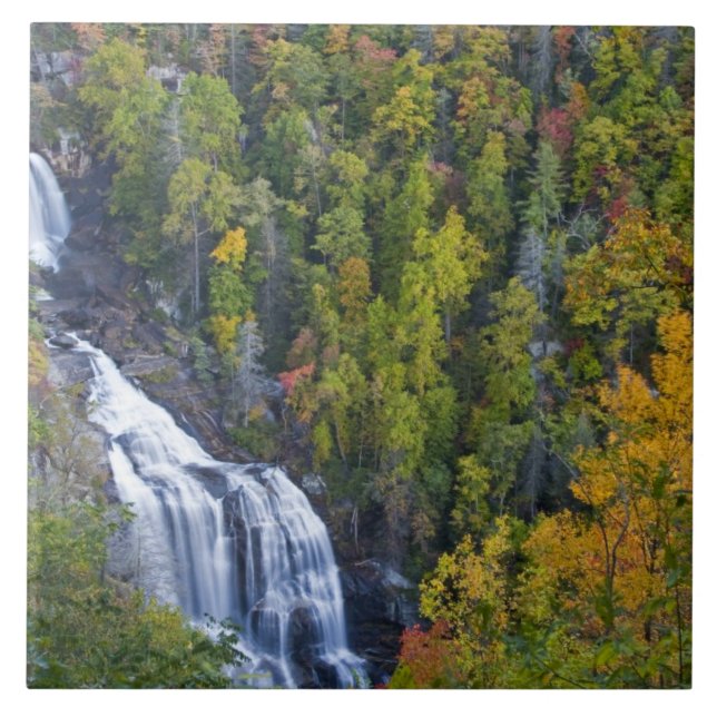 Whitewater Falls i Nantahala National Kakelplatta (Framsidan)