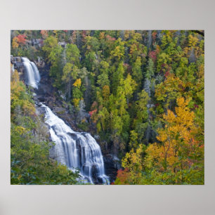 Whitewater Falls i Nantahala National Poster
